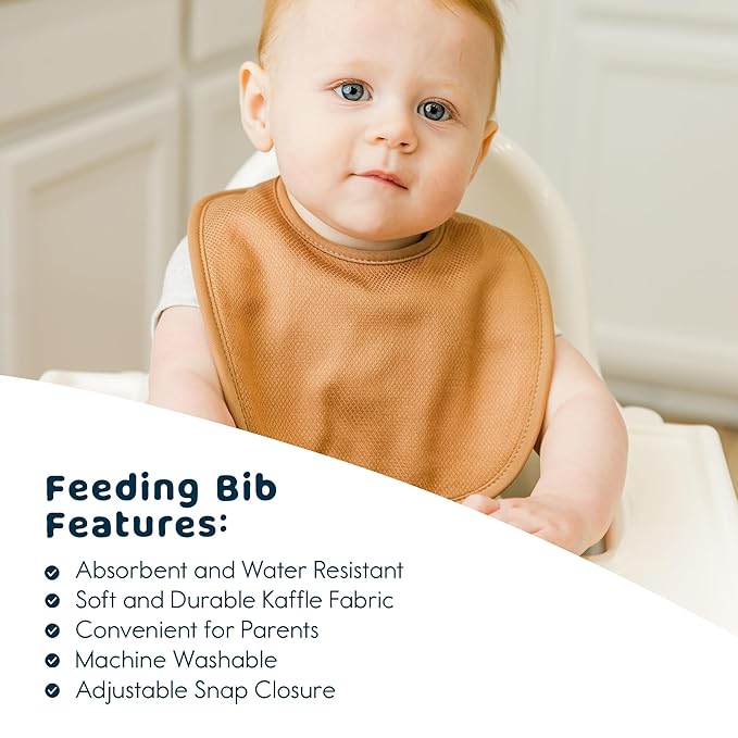 Tiny Twinkle 8 Pack Baby Bibs for Drooling and Teething – Waterproof & - Image 4