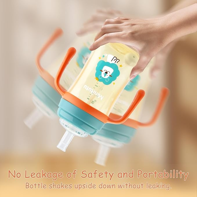 Qshare Sippy Cups for Toddlers, Weighted Straw Learner Cup - Image 5