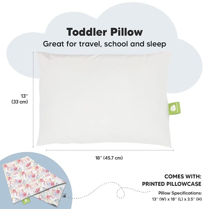 Toddler Pillow with Pillowcase - Image 3
