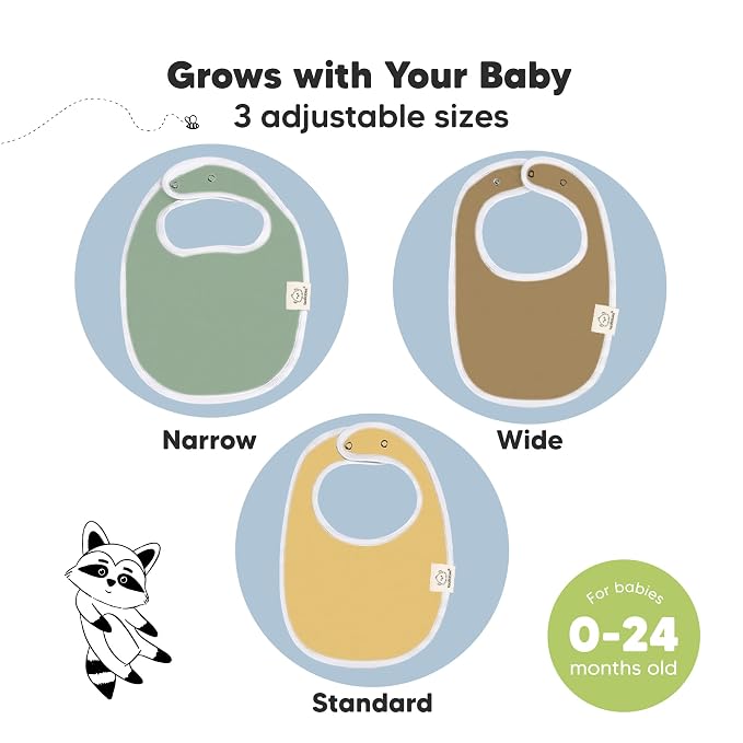 8-Pack Organic Baby Bibs for Boys, Girls - Image 4