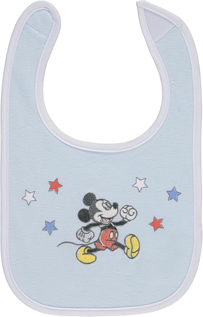Disney 10-Pack Mickey Mouse Baby Bibs – Ten Soft, and Adjustable Cotton Bibs - Image 2