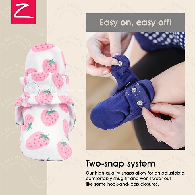Zutano Organic Baby Booties Newborn Infant, Lost Baby Socks Solution, 18-24 - Image 3