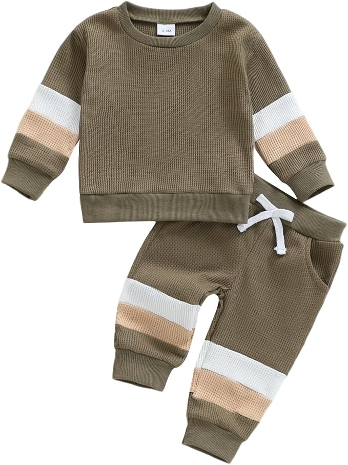 Kuriozud Toddler Baby Boy Fall Winter Clothes Long Sleeve Crewneck Pullover by Kuriozud