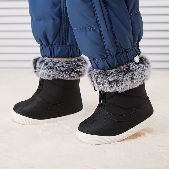 BMCiTYBM Baby Boy Girl Snow Boots Waterproof Winter Warm Booties Nonslip - Image 2