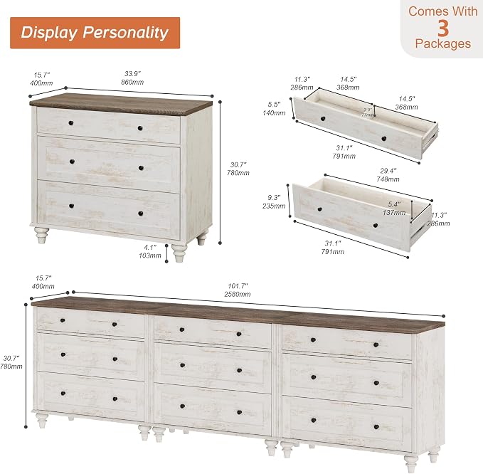 WAMPAT Kids Dresser for Bedroom - Image 2