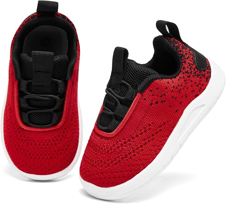 MORENDL Toddler Slip On Sneakers Baby Walking Shoes Non-Slip Breathable Unisex - Image 2