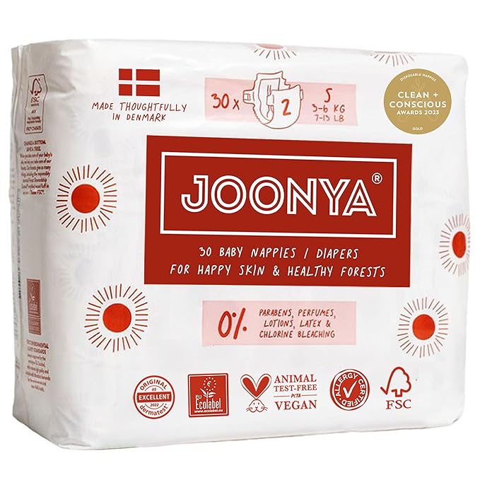Joonya Baby Diapers, Size 2 S by Joonya