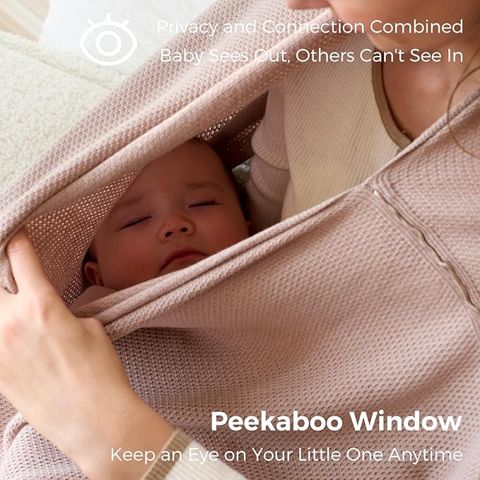 Momcozy Nursing Cover for Breastfeeding, Soft Privacy Poncho, Portable Breast - Image 4
