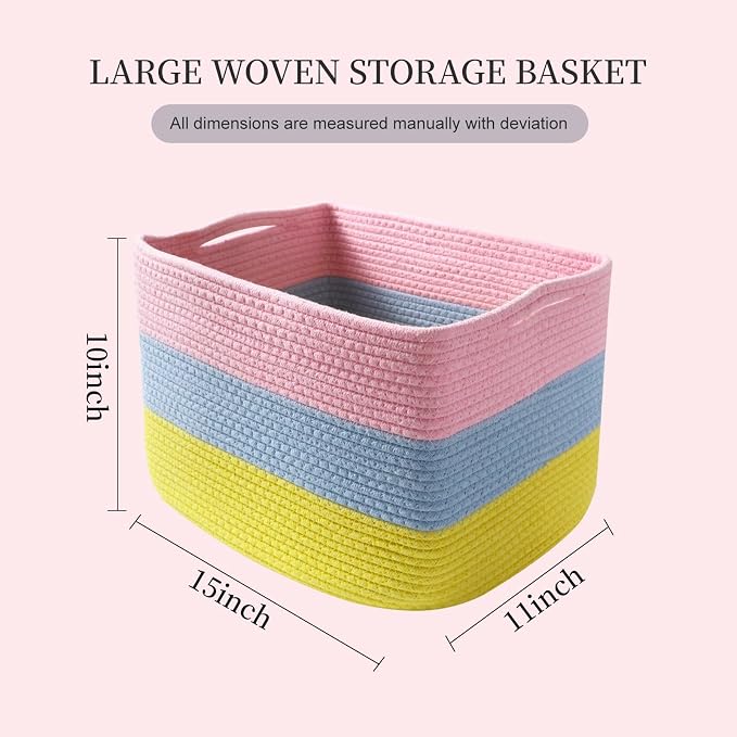 Hopegiver 3 Pack Storage Baskets - Image 2