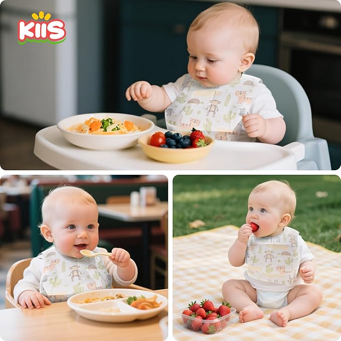 KIIS Disposable Baby Bibs for Baby Boys and Girls - Image 2