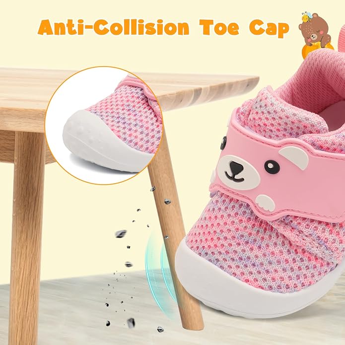FEETCITY Baby Walking Shoes Wide Baby Shoes Boys Girls Infant Sneakers Crib - Image 5