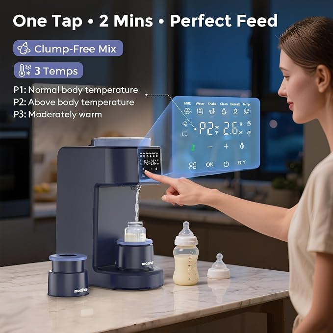 Formula Dispenser Machine, 2-Minute Quick Mix Baby Formula Maker, One-Touch - Image 4