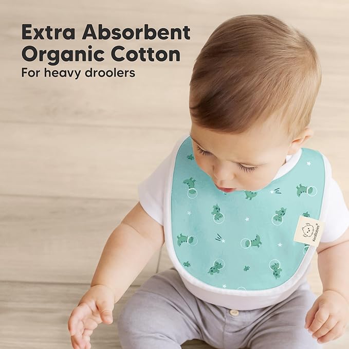 8-Pack Organic Baby Bibs for Boys, Girls - Image 5