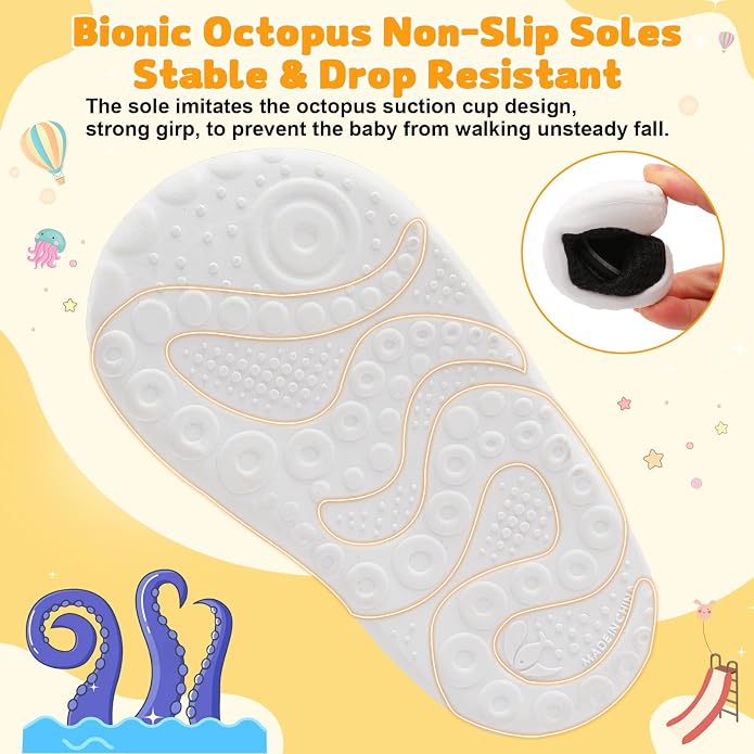 FEETCITY Baby First Walking Shoes Wide Baby Shoes Infant Sneakers Newborn Crib - Image 6
