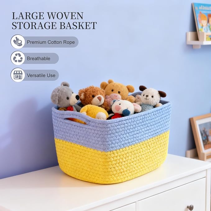 Hopegiver 3 Pack Storage Baskets - Image 4