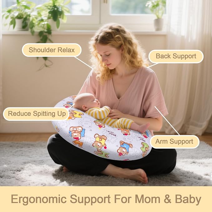 Baby Nursing Pillow for Breastfeeding, Adjustable Breast Feeding Pillow for - Image 3
