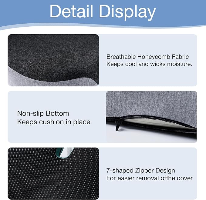 Memory Foam Seat Cushion, Chair Cushion - Image 6