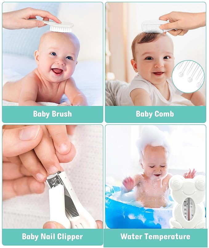Baby Healthcare and Grooming Kit, Electric Safety Nail Trimmer Baby Nursery Kit - Image 5