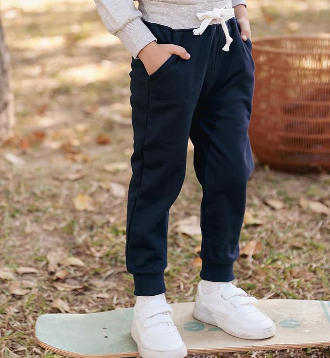 GFQLONG 3 Pack Toddler Boys Sweatpants Kids Active Jogger Pants - Image 5