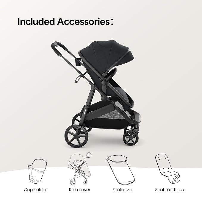 Mompush Wiz 2 in 1 Baby Stroller - Image 3