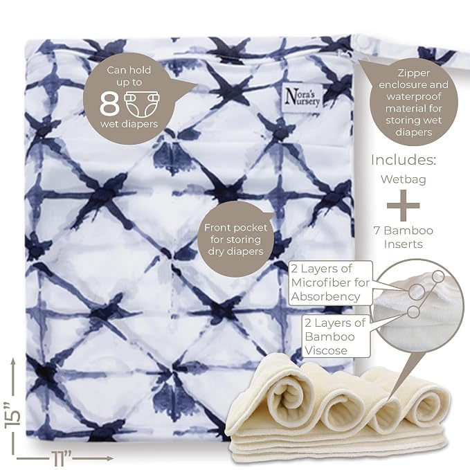 Nora's Nursery Cloth Diapers 7 Pack - Image 6