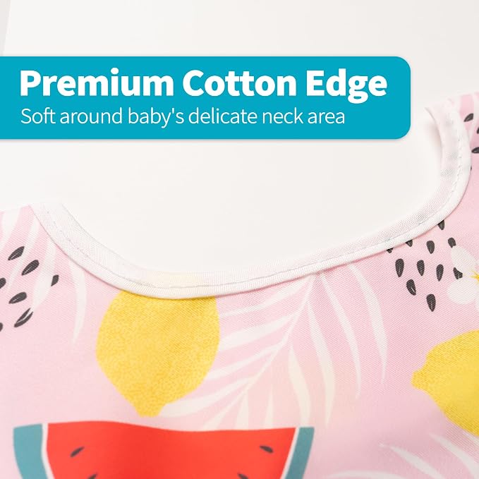 3 Pcs Long Sleeved Bib Set|Baby Waterproof Bibs - Image 3