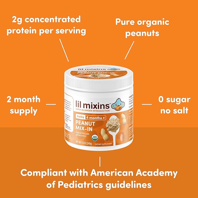 Lil Mixins Early Allergen Introduction, Peanut | Baby Stage 1-3, - Image 2
