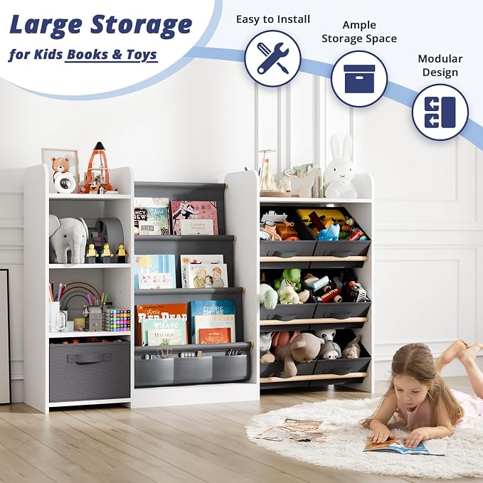 Kids Toy Book Storage Organizer - Image 5