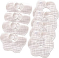 Muslin Baby Bibs for Drooling and Teething Newborn Drool Bibs for Baby Girl Boy by DOSMINE