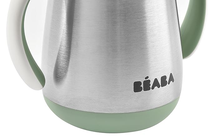 Beaba Stainless Steel Straw Sippy Cup, Insulated Toddler Cups Spill Proof - Image 4