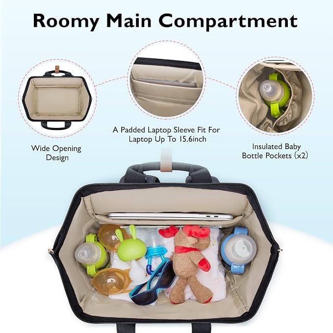 mommore Breast Pump Bag Backpack - Image 3