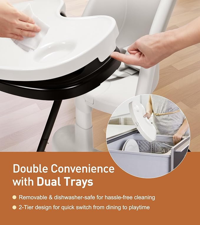 Funny Supply 3-in-1 Cute Folding High Chair, High Chairs - Image 2