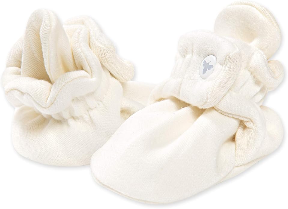 Burt's Bees Baby Unisex Booties Organic Cotton Newborn Essentials Shoes by BurtsBeesBaby
