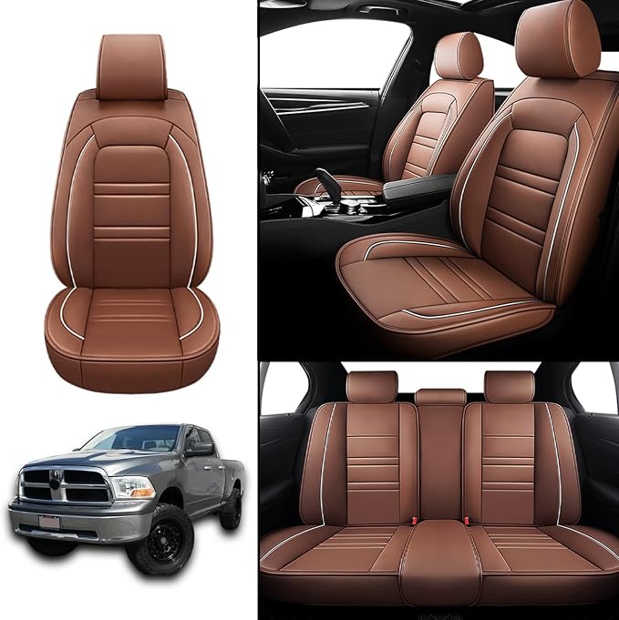 Seat Covers for Dodge ram 1500 2004-2011 | 5-Seats Leather Seat Covers - Image 2