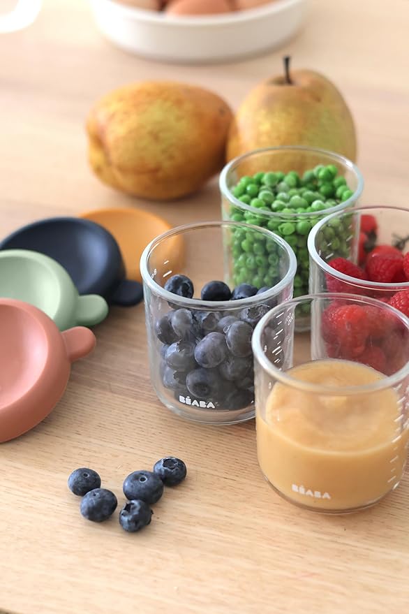 BEABA 4 Pack Glass Baby Food Jars - Image 7