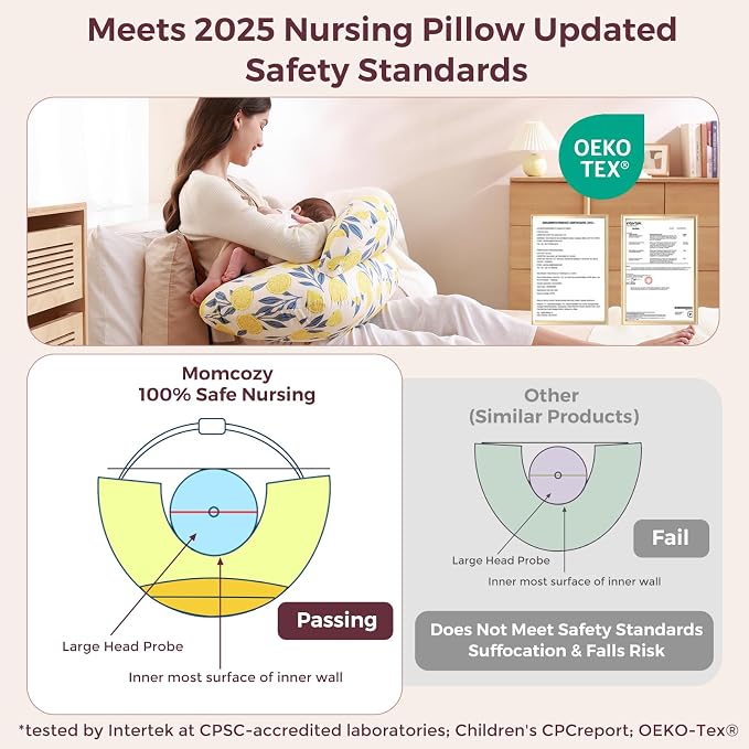 Momcozy Pioneering Safety Fence Nursing Pillow - Image 6