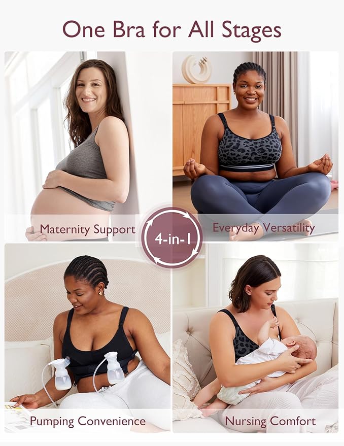Momcozy Pumping Bra Hands Free | Seamless Nursing Bras - Image 5