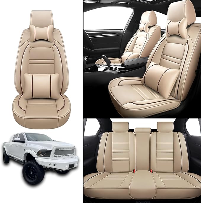 Car Seat Covers for Dodge ram 2500 2004-2011 | 5-Seats Seat Covers, Waterproof - Image 2