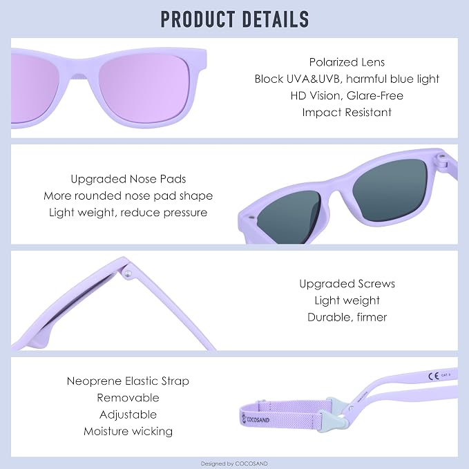 COCOSAND Flexible Baby Sunglasses - Image 4