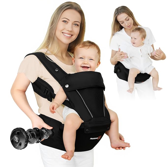 FRUITEAM Baby Carrier, Upgraded Adjustable Knob, 6-in-1 Baby Carrier Newborn to by FRUITEAM