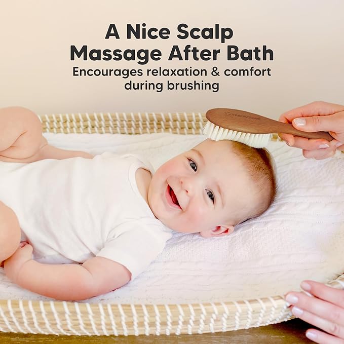 Wooden Baby Hair Brush - Image 5
