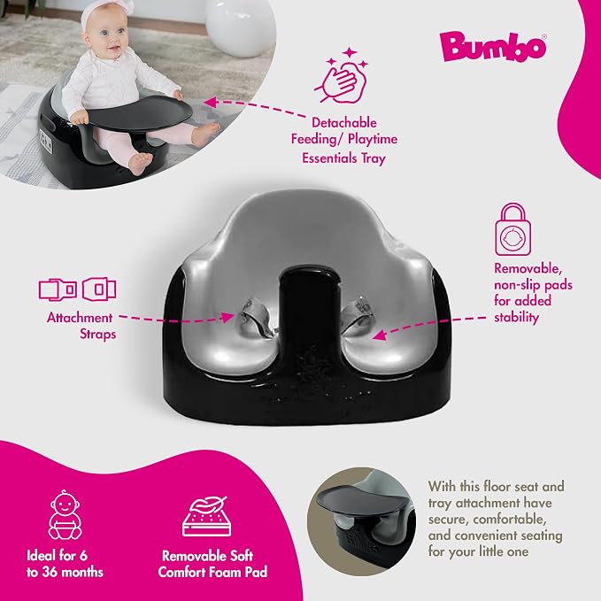 Bumbo 2 Pack 3-in-1 Multi-Seat for 6 to 36 Months, Travel Baby Feeding and Play - Image 4