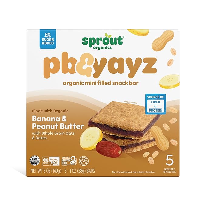 Sprout Organics, PB & Yayz Toddler Snack Bars, Peanut Butter & Banana, 30 Bars - Image 3