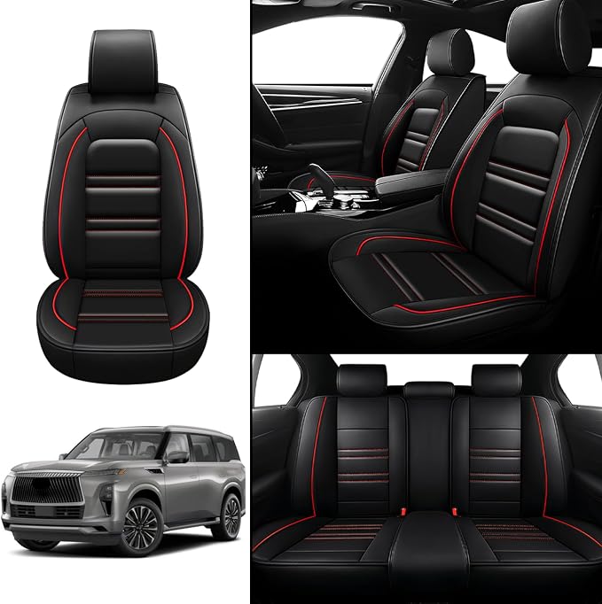 Seat Covers for Infiniti qx80 2014-2025 | 5-Seats Leather Seat Covers - Image 2