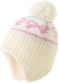 Moon Kitty Baby Girls Earflaps Knit Hats Infant Baby Beanies6-12Months by Moon+Kitty