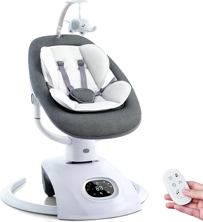 Baby Swing for Infants Electric Automatic Multi Motion Newborn for Girl & Boy by VaVaSoo