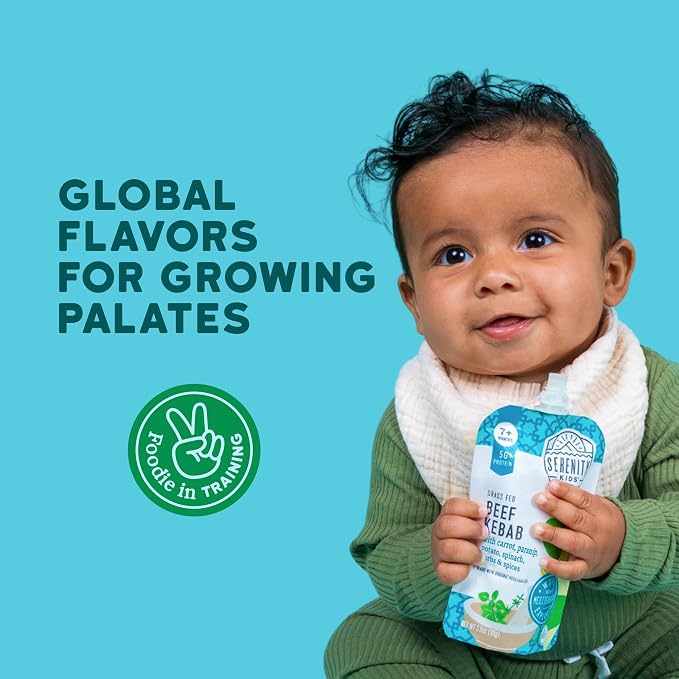 Serenity Kids 7+ Months World Explorers Beef Kebab Baby Food Pouches - Image 5