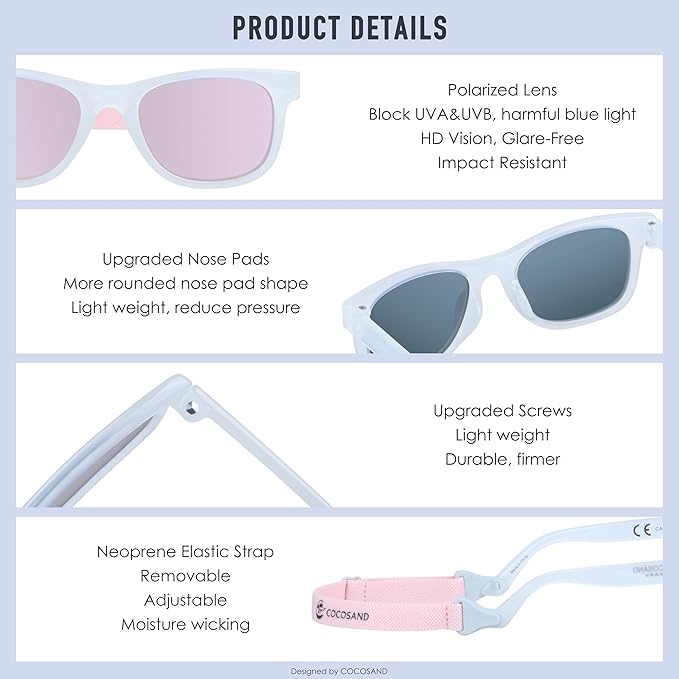 COCOSAND Flexible Baby Sunglasses - Image 4