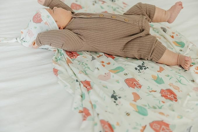 Copper Pearl Baby Swaddle Blanket - Image 5