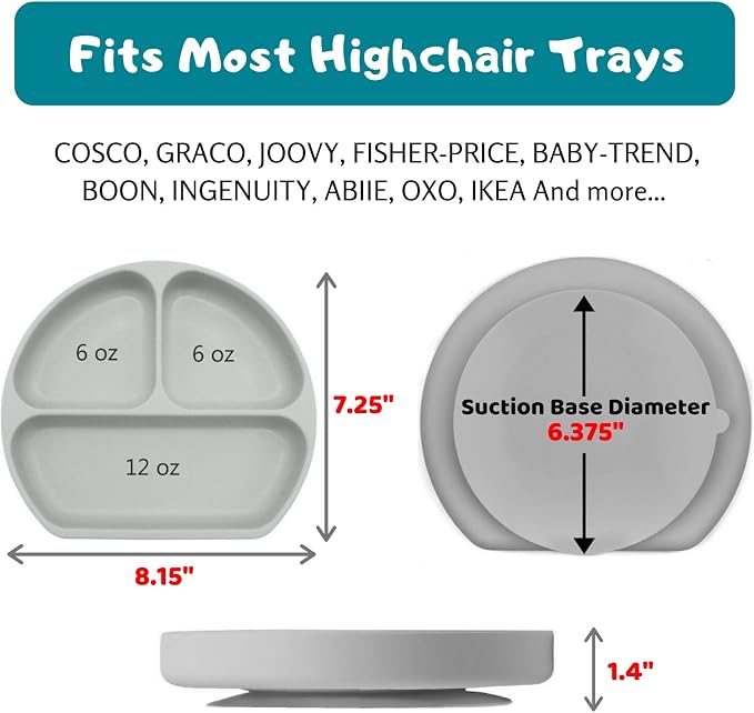 Silikong Suction Plate for Toddlers | BPA Free, 100% Food-Grade Silicone | - Image 5